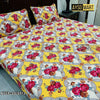 Tries Yellows 3D Crystal Cotton Plus Bedsheet AYCP-001013