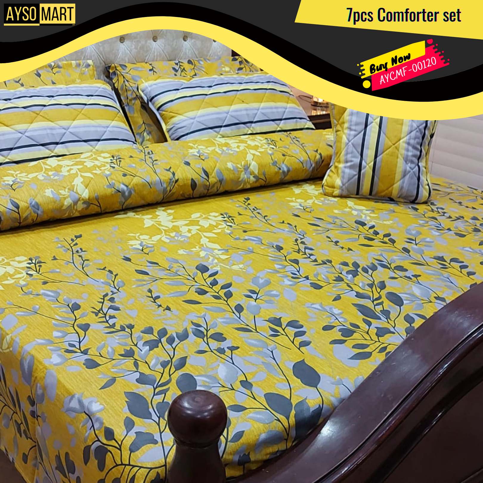 7pcs Comforter Set AYCMF-00120