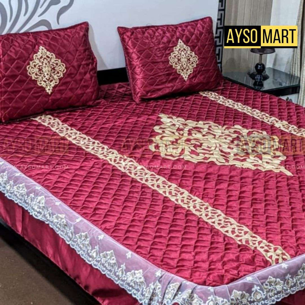 Luxury Silk Quilted Bedsheet AMCS-001102-Meron