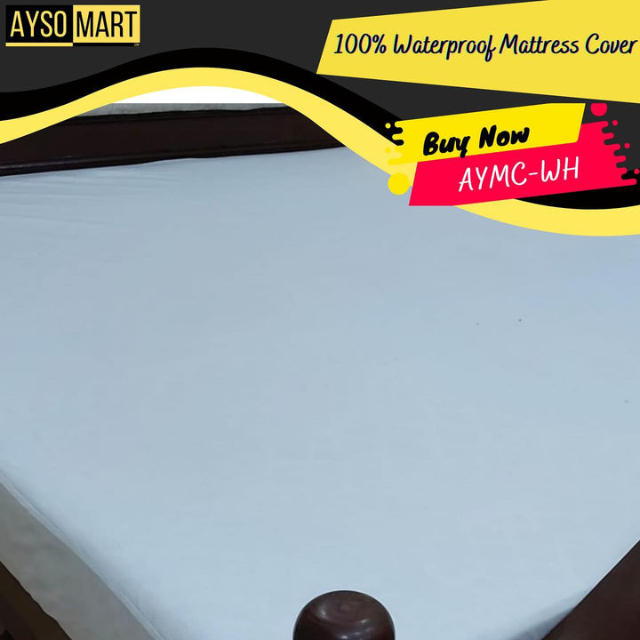 Terry Cotton Fitted Style Waterproof Mattress Protector Cover